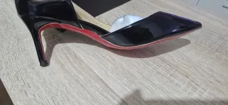 Zapatos tacón charol negro T.39