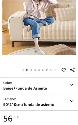 Funda para Sofa Chaise Long