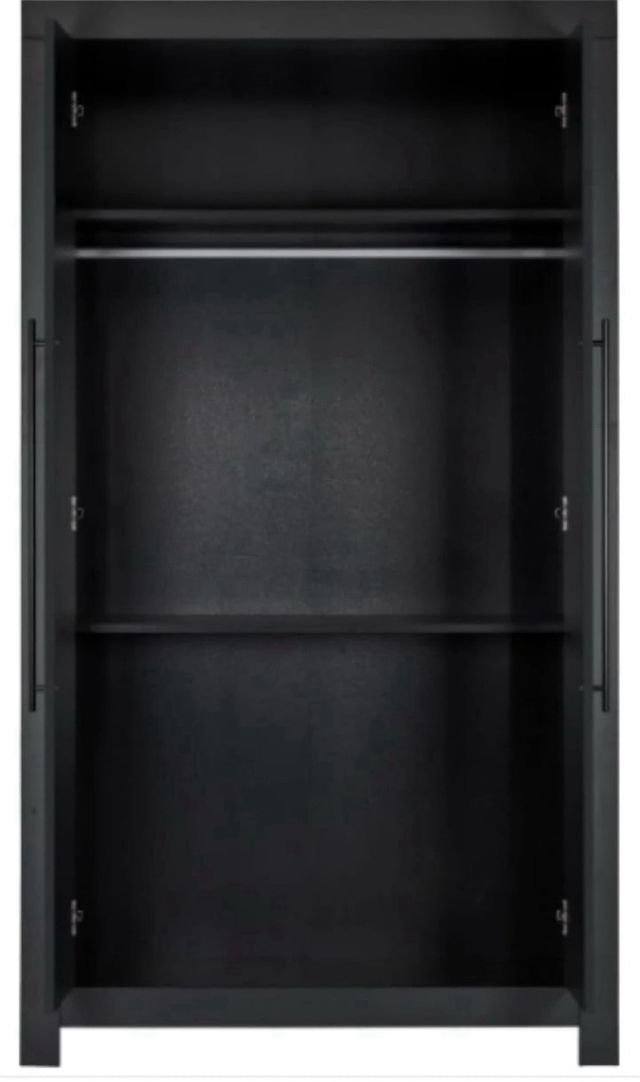 Armario negro de madera