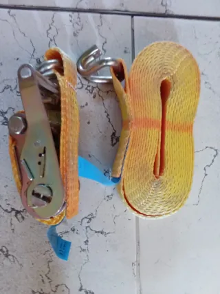 2 Coppie Cinghie Fissaggio Cricchetto