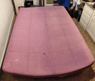 Sofá Cama Rosa Tela