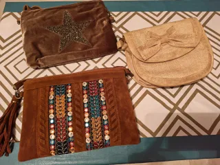 Lote 3 bolsos de mano y hombro