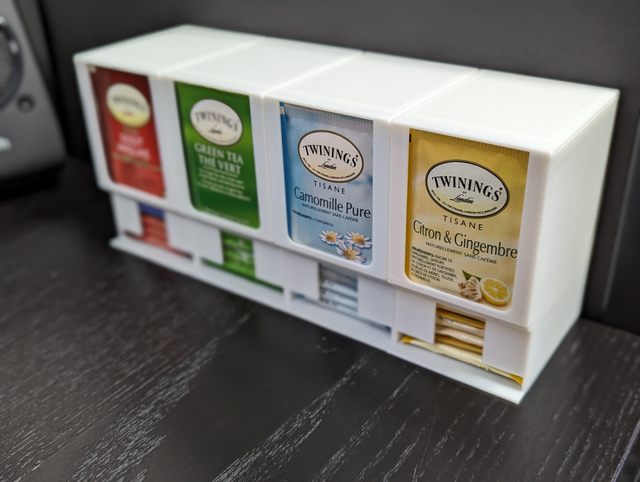 Set 3 Scatole Organizzatori per Sacchetti di Tè