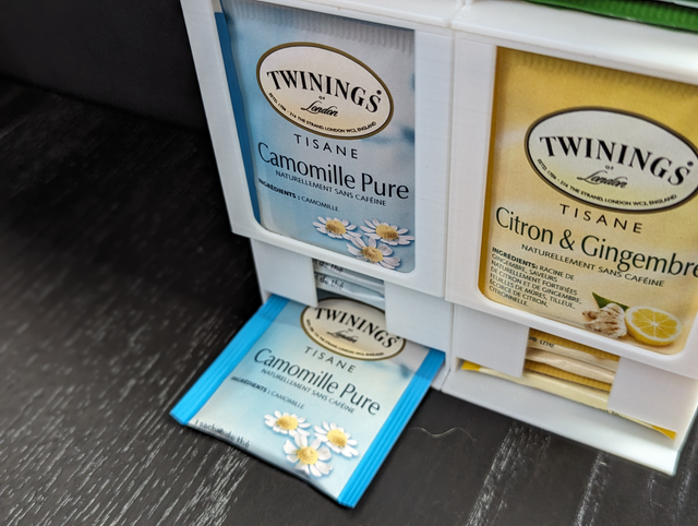 Set 3 Scatole Organizzatori per Sacchetti di Tè