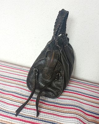 Bolso city bag negro bershka efecto desgastado