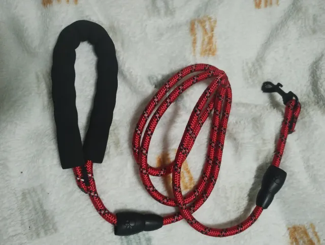 Correa para perro roja 150 cm