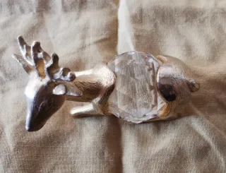 Cervo vintage con cristallo