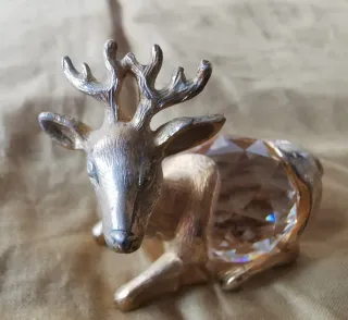 Cervo vintage con cristallo