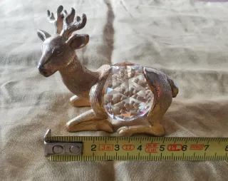 Cervo vintage con cristallo