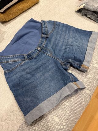 Shorts vaqueros premamá