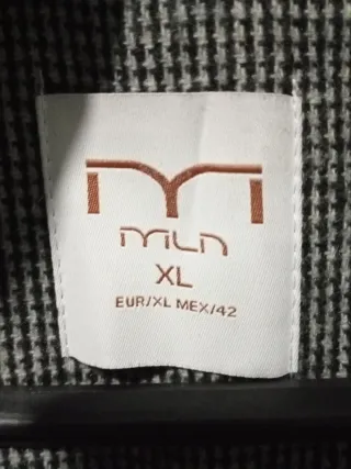 Abrigo MLN Hombre XL Gris