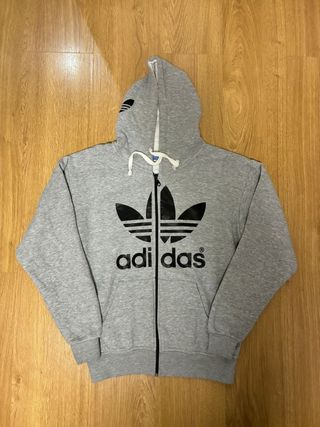 Sudadera Adidas Gris Vintage Hoodie