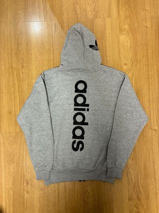 Sudadera Adidas Gris Vintage Hoodie