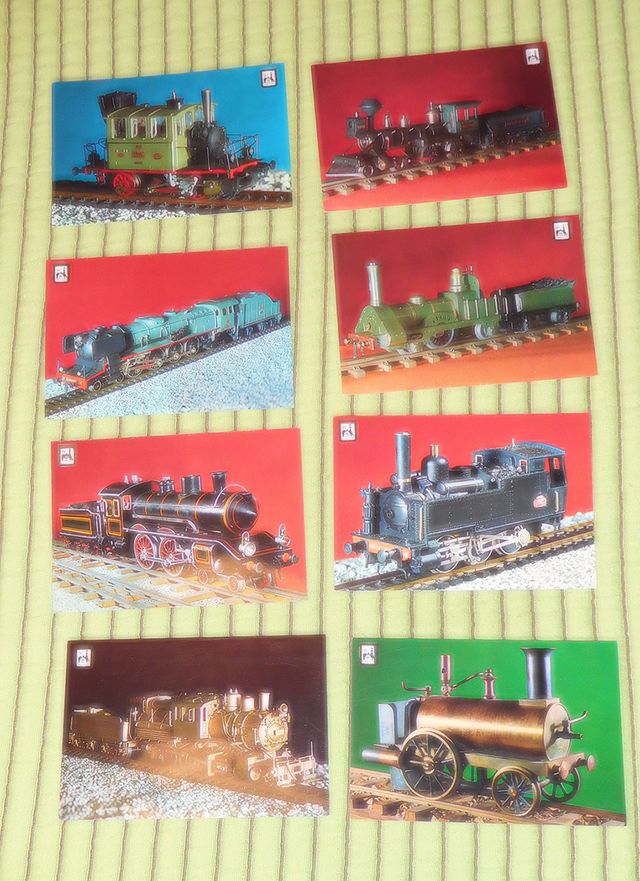 Lote 15 cartoline di modellismo ferroviario