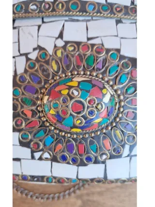 Bolso Mosaico Artesanal Boho Chic