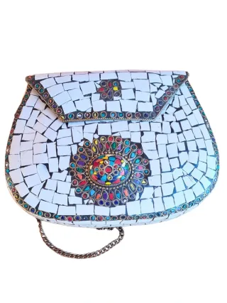 Bolso Mosaico Artesanal Boho Chic