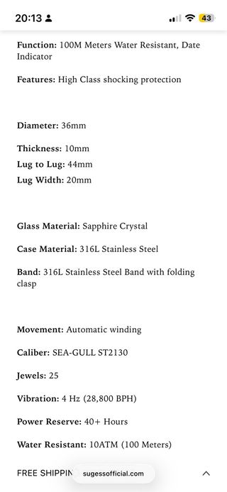 Sugess Classic “Datejust”