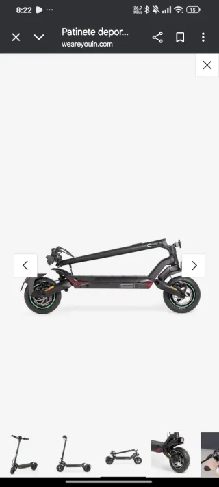 Patinete eléctrico deportivo