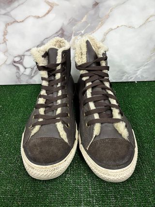 Converse Taglia 41.5 Marrone Pelliccia