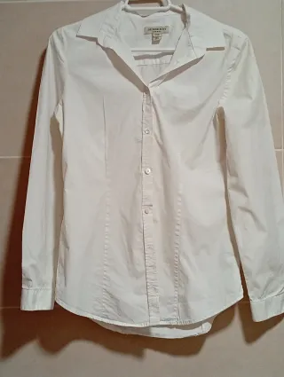 Camisa Burberry Blanca Mujer