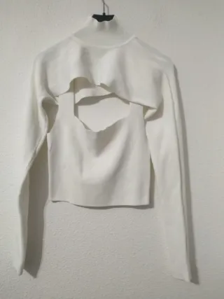 Blusa Sfera blanca manga larga