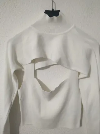 Blusa Sfera blanca manga larga