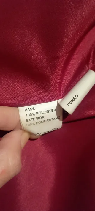 Cazadora burdeos mujer