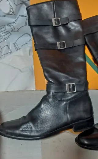 Botas altas de piel mujer talla 38