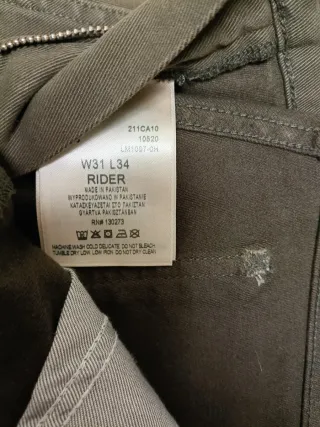 Pantalón Lee Verde Oliva