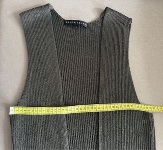 Chaleco largo Ralph Lauren verde oliva