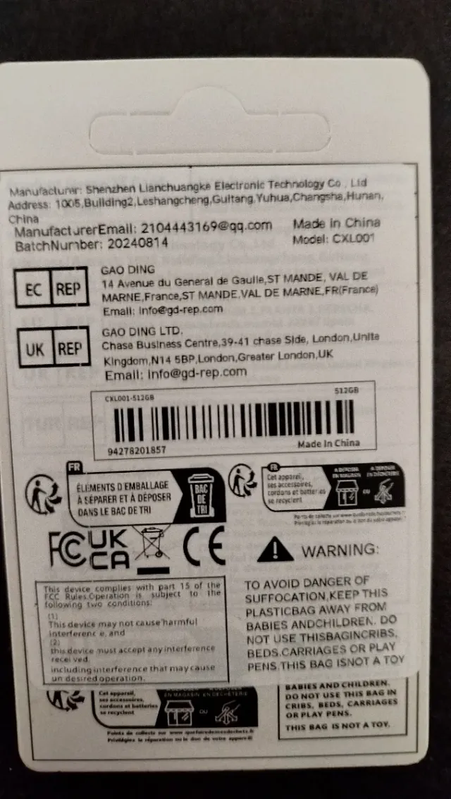 Tarjeta SD Pro Plus 512GB Alta Velocidad