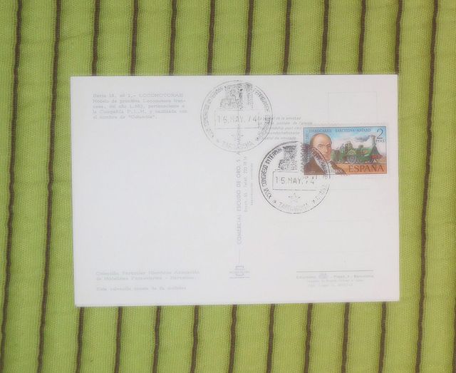 8 Cartoline Treni + annulli 1974