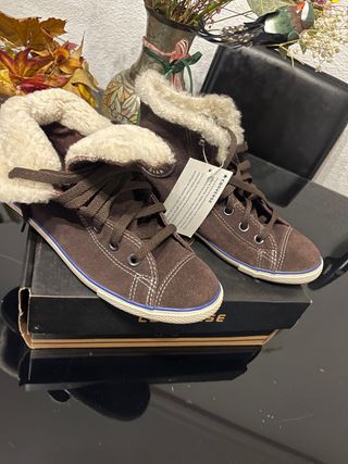 Converse Marrones Forradas Talla X