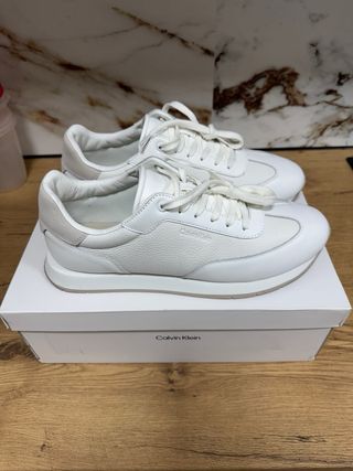 Zapatillas Calvin Klein Blancas Piel