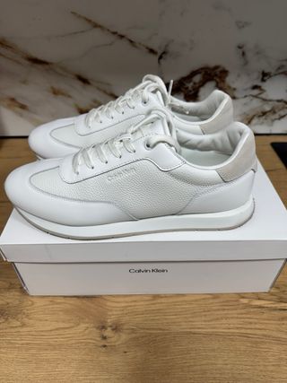 Zapatillas Calvin Klein Blancas Piel
