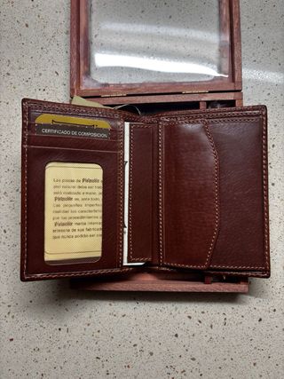 Cartera Billetera Pielnoble Marrón