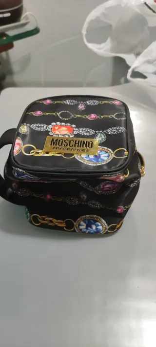 Neceser Moschino Mujer Negro Multicolor