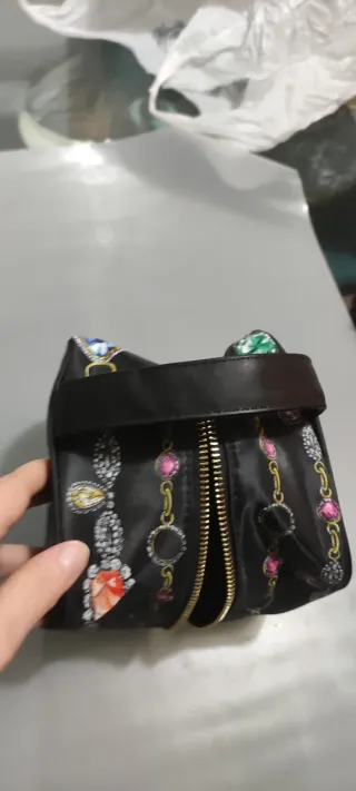 Neceser Moschino Mujer Negro Multicolor