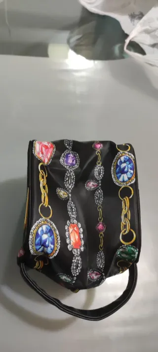 Neceser Moschino Mujer Negro Multicolor