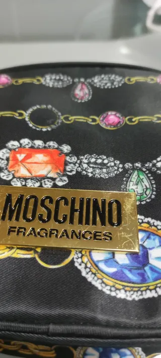 Neceser Moschino Mujer Negro Multicolor