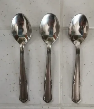 Set 3 cucchiaini vintage metallo