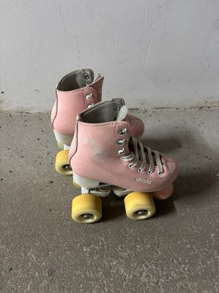 Patines rosas para niña
