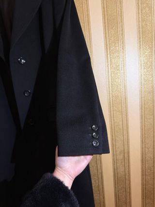 Cappotto Max Mara Studio nero slim fit