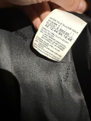 Cappotto Max Mara Studio nero slim fit