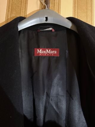 Cappotto Max Mara Studio nero slim fit