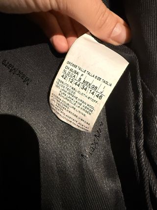 Cappotto Max Mara Studio nero slim fit