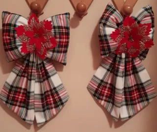 Fiocchi Natalizi Decorativi in Tessuto