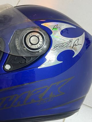 Casco moto Shark Azul
