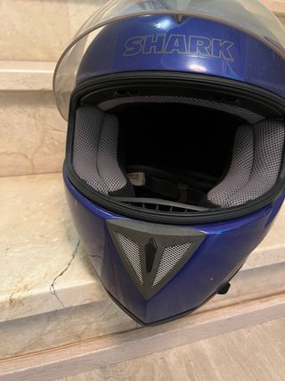 Casco moto Shark Azul