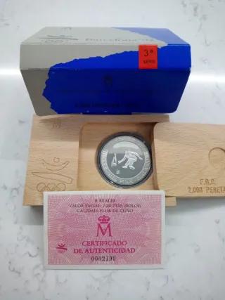 Moneda Plata Barcelona 92 2000 Pesetas